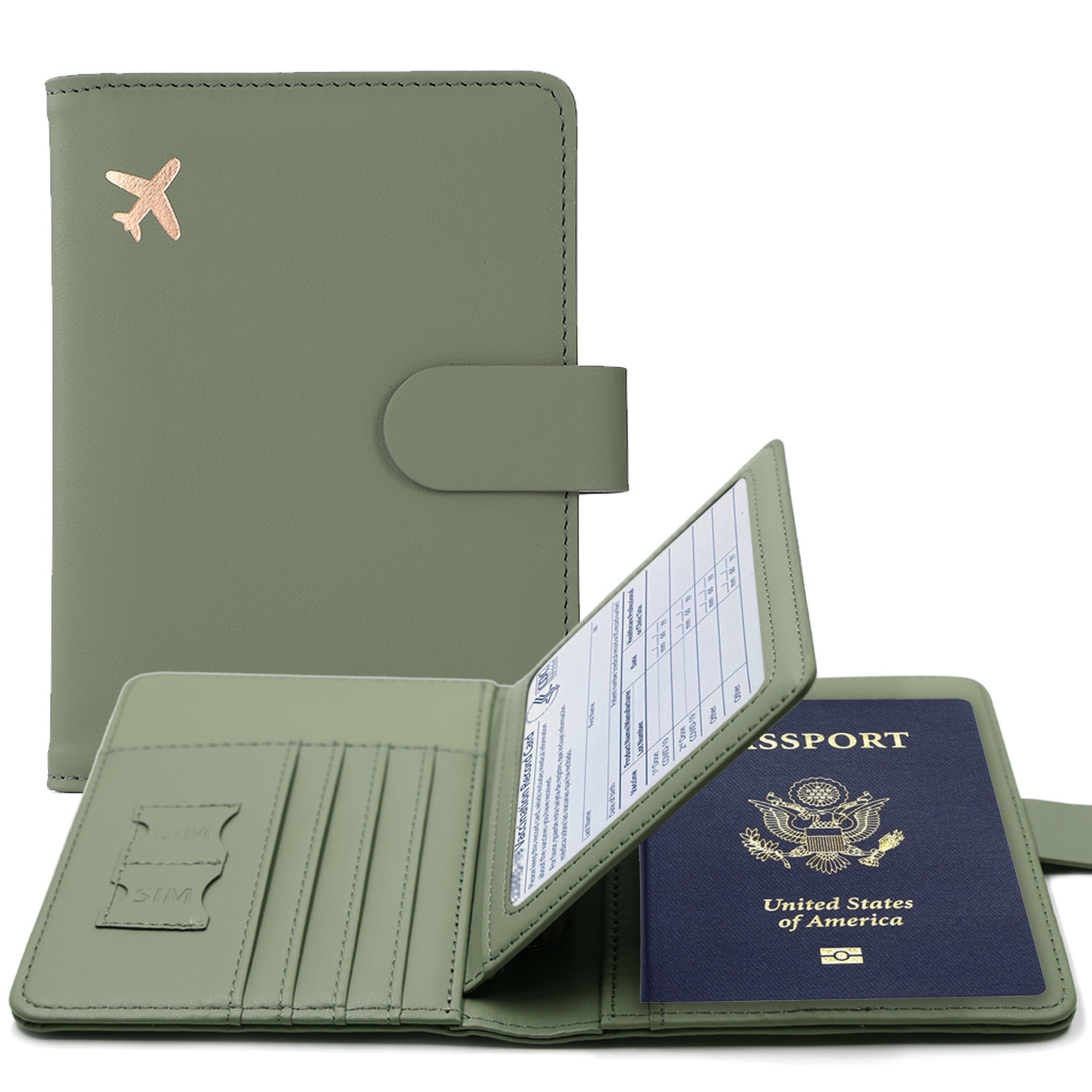 Leather Passport Cover - RFID Passport Cover Case Passport Holder