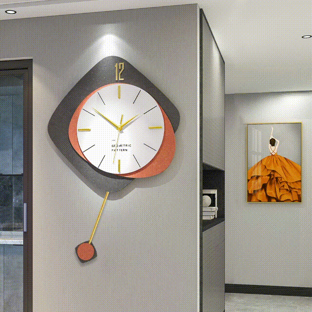 Luxury Lifestyle Aesthetic - Japanese Light Luxury Clock Wall Modern