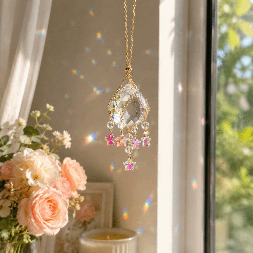Transparent Crystal Glass Sun  - Crystal Ball Decor review and price