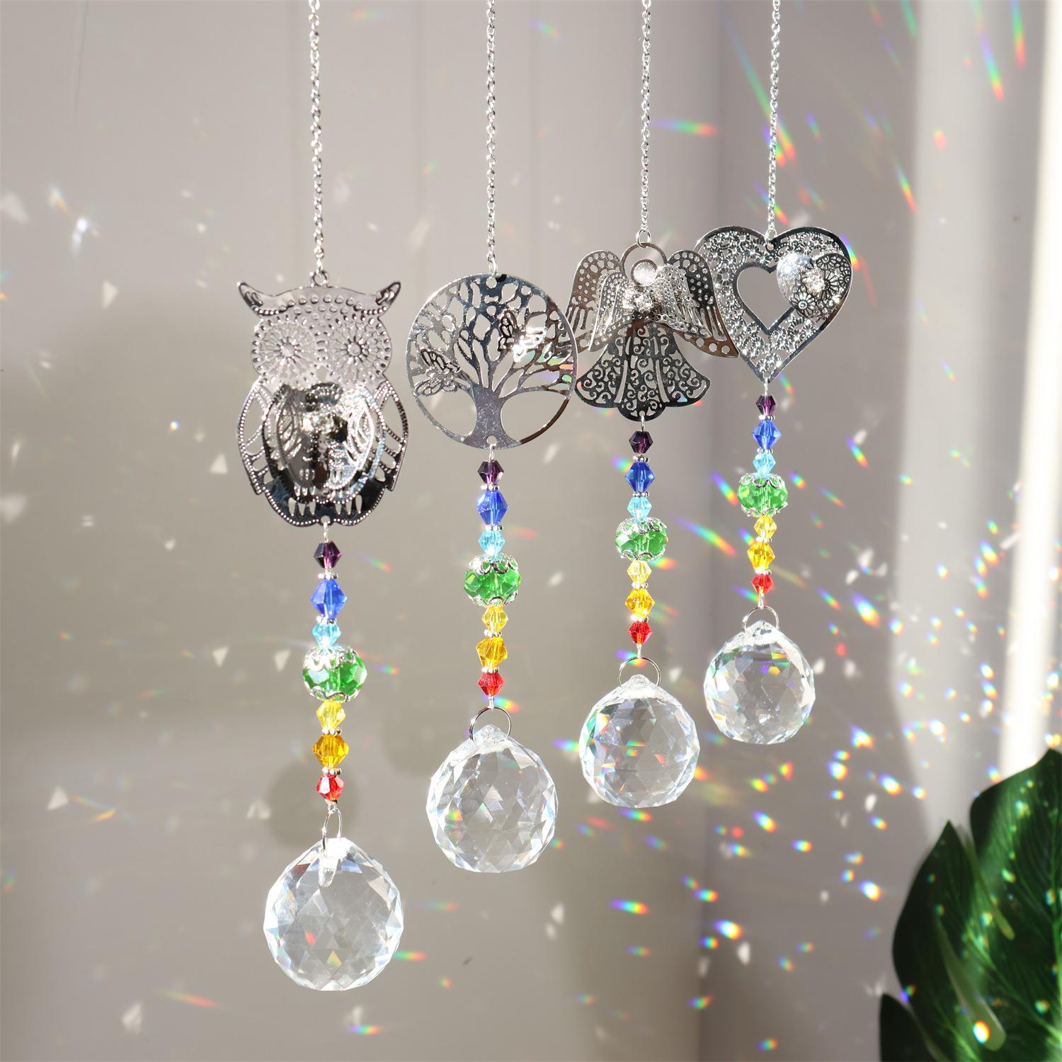 Crystal Sun Catcher Metal Piec - Crystal Ball Decor review and price
