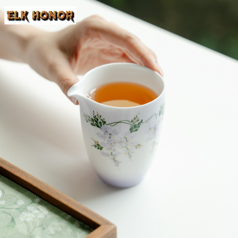 210ml Hand-painted Wisteria Fl - Handmade Ceramic Mug review and price