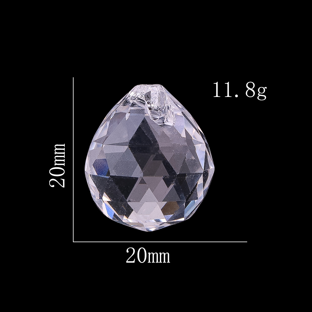6pcs 20mm K9 Crystal Glass Bal - Crystal Ball Decor review and price