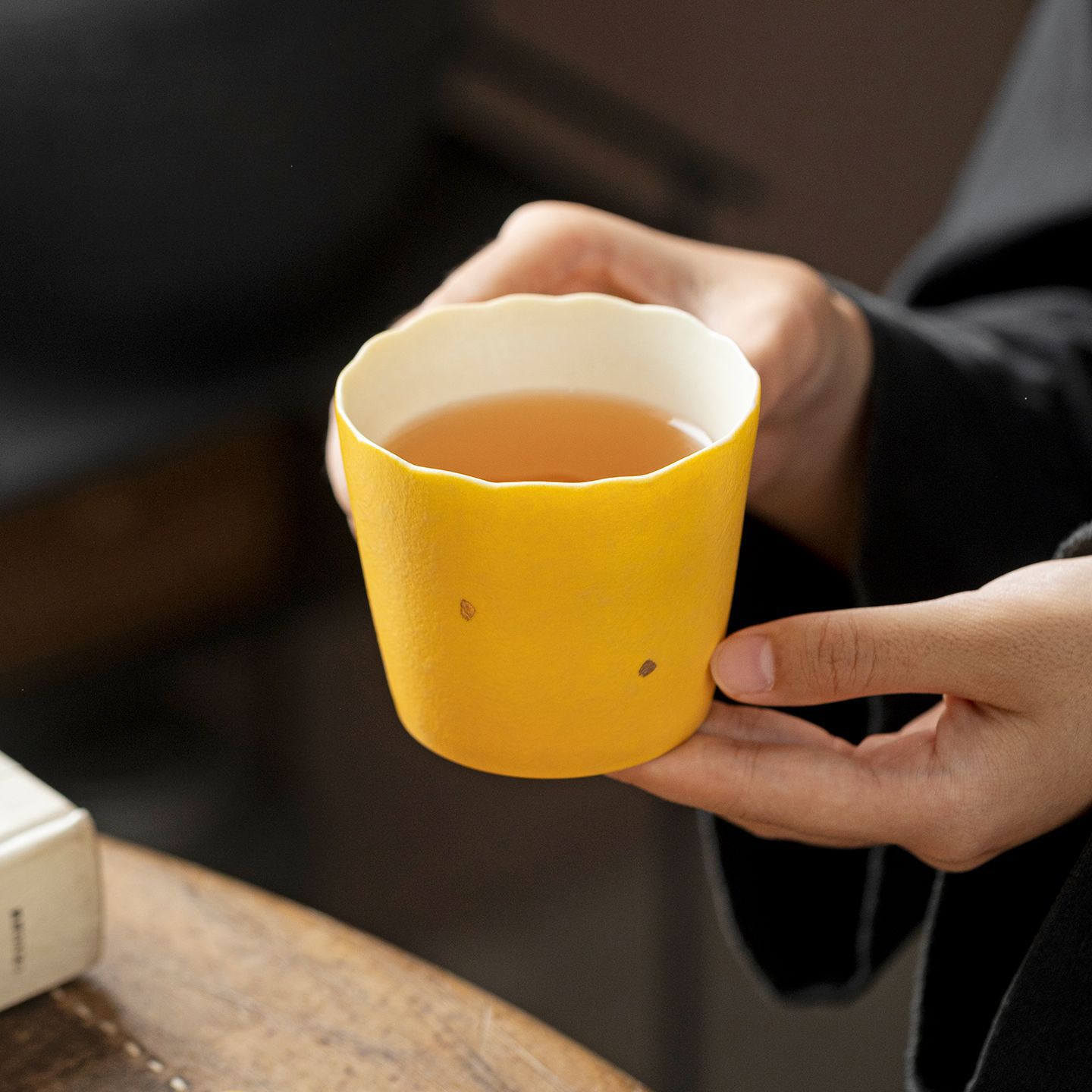 Handmade Lemon Yellow Gold Spe - Handmade Ceramic Mug review and price