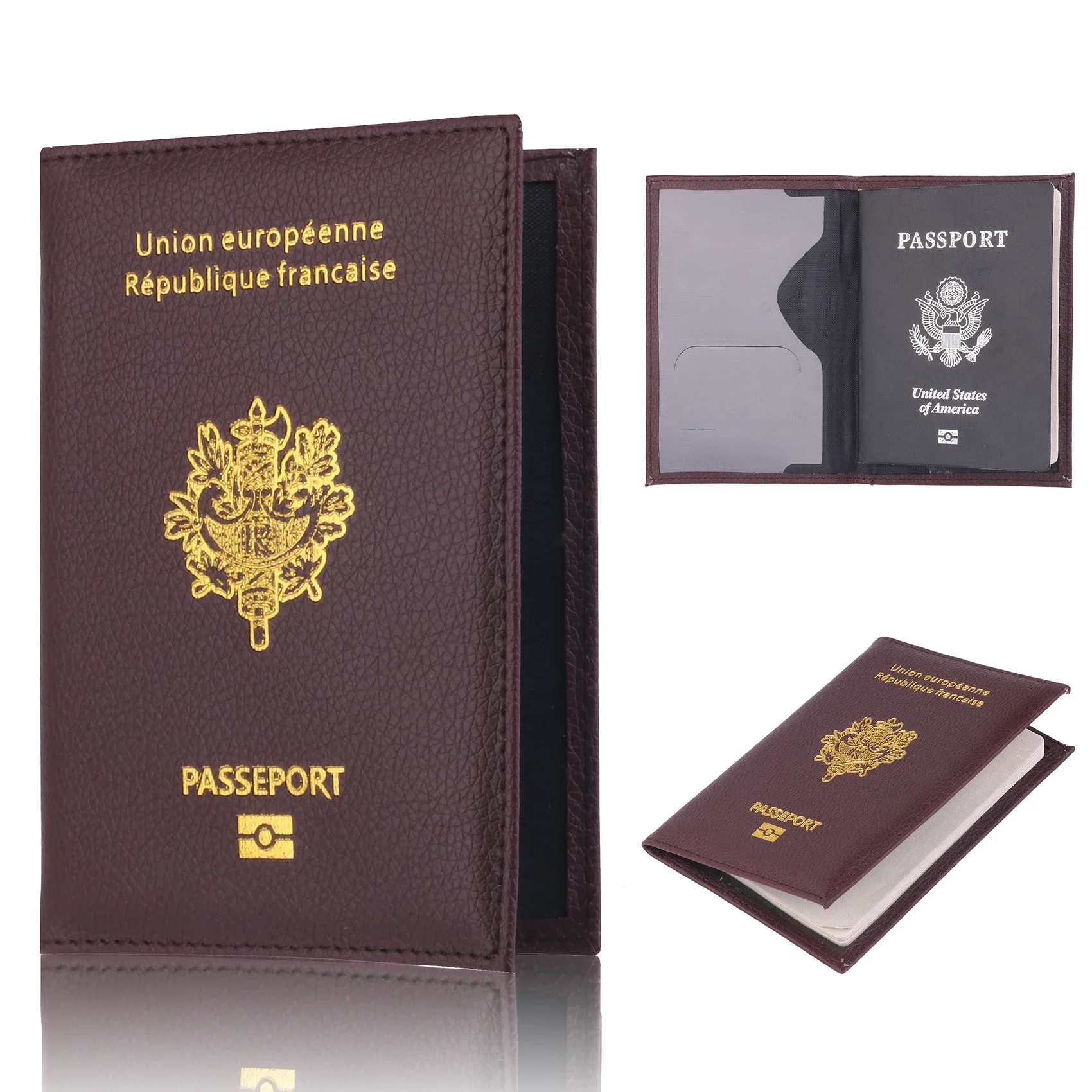 Women Men Travel Pu Passport H - Leather Passport Cover review and price