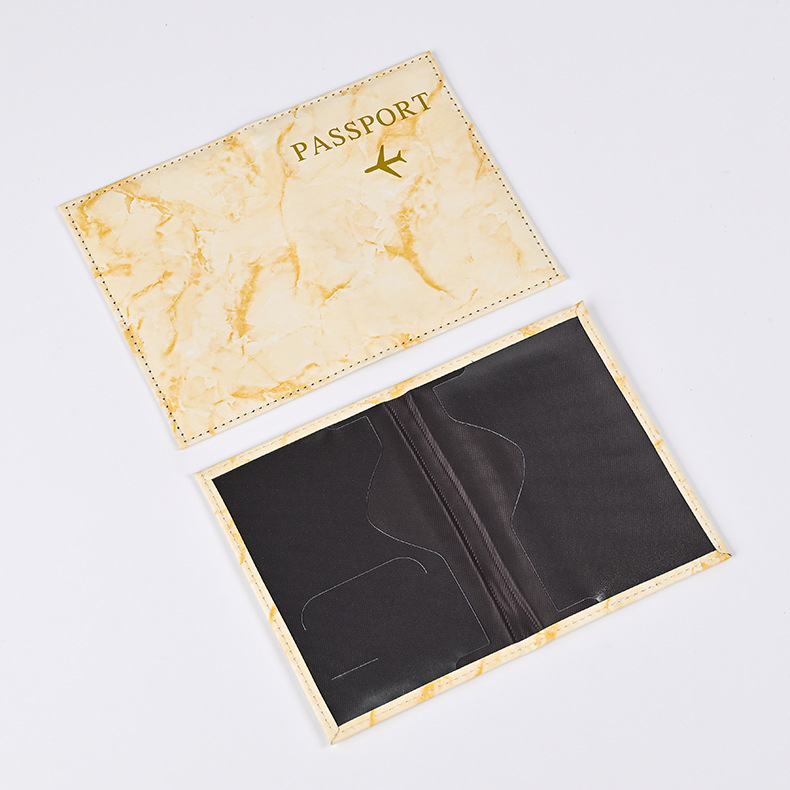 Macaron Color Marble Pattern P - Leather Passport Cover review and price