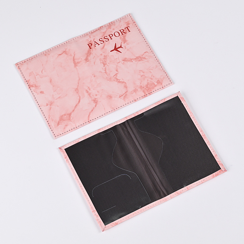 Macaron Color Marble Pattern P - Leather Passport Cover review and price