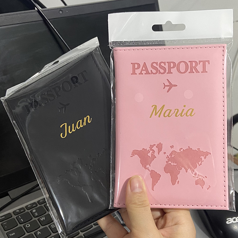 Custom Gold Color Name on Pass - Leather Passport Cover review and price