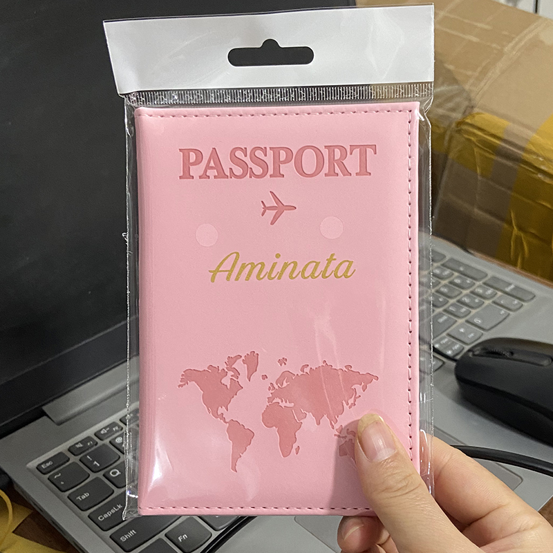Custom Gold Color Name on Pass - Leather Passport Cover review and price