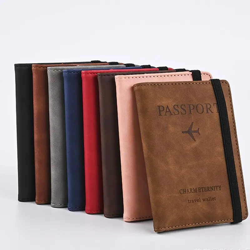 Men PU Leather Wallet Travel P - Leather Passport Cover review and price